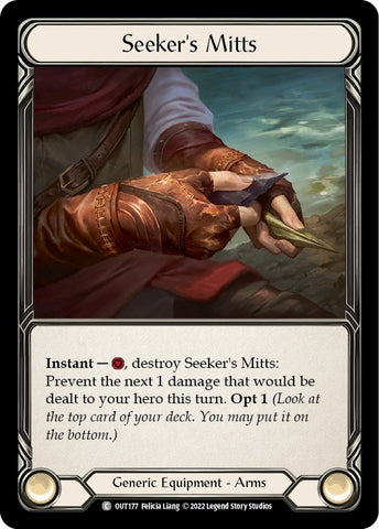 Seeker's Mitts [OUT177] (Outsiders) Rainbow Foil