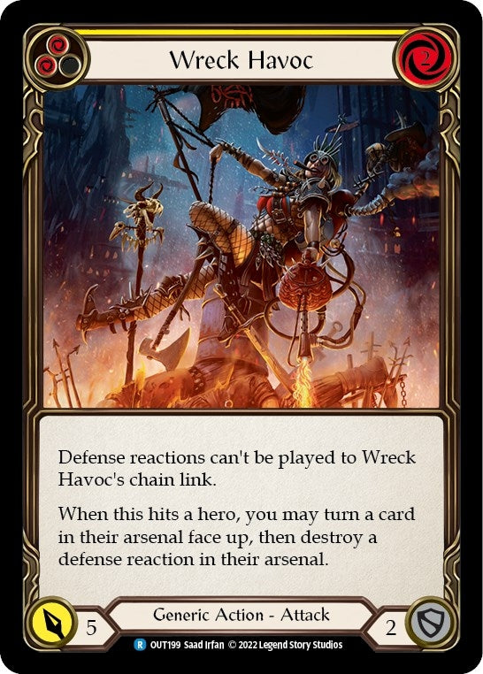 Wreck Havoc (Yellow) [OUT199] (Outsiders) Rainbow Foil