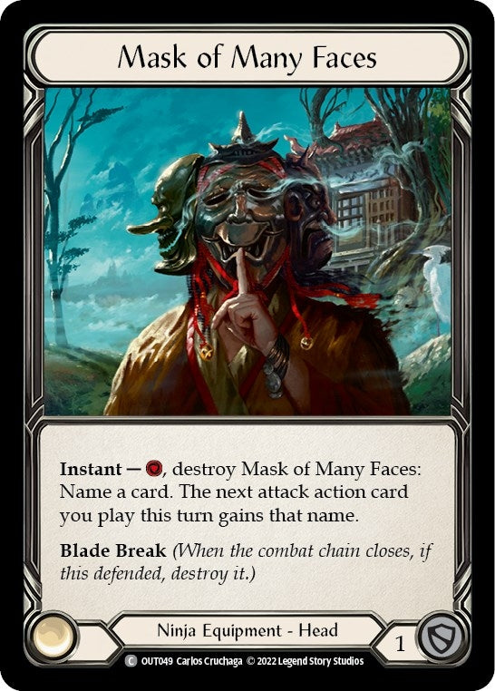 Mask of Many Faces [OUT049] (Outsiders) Cold Foil