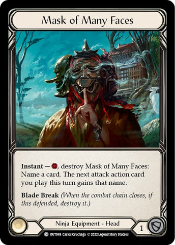 Mask of Many Faces [OUT049] (Outsiders) Cold Foil