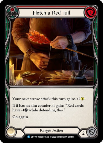 Fletch a Red Tail (Red) [OUT109] (Outsiders) Rainbow Foil