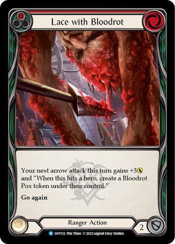 Lace with Bloodrot (Red) [OUT112] (Outsiders) Rainbow Foil