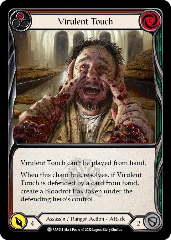 Virulent Touch (Red) [ARA014] [Outsiders Arakni Blitz Deck]