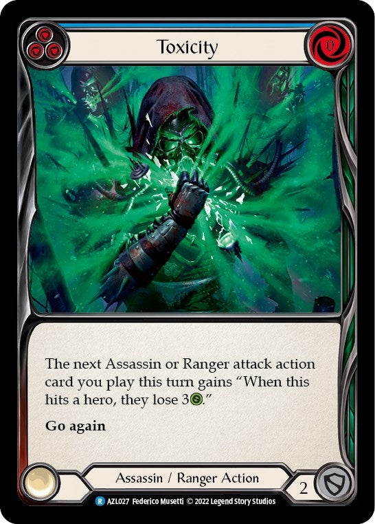 Toxicity (Blue) [AZL027] [Outsiders Azalea Blitz Deck]