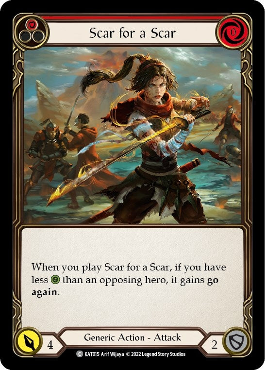Scar for a Scar (Red) [KAT015] [Outsiders Katsu Blitz Deck]