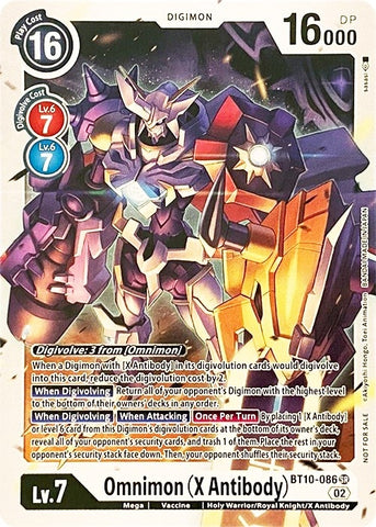 Omnimon (X Antibody) [BT10-086] [Revision Pack Cards]