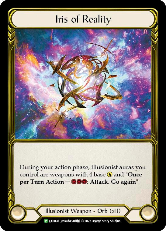 Iris of Reality (Golden) [FAB098] (Promo) Cold Foil