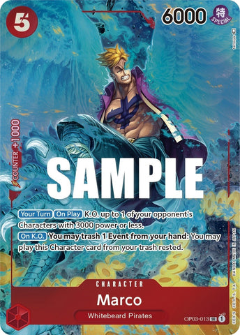 Image for Marco (Alternate Art) (OP03-013) [Pillars of Strength] - One Piece Card Game