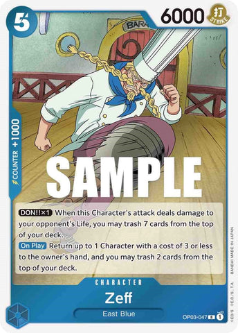 Image for Zeff (OP03-047) [Pillars of Strength] - One Piece Card Game
