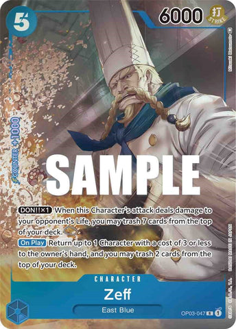 Image for Zeff (Alternate Art) (OP03-047) [Pillars of Strength] - One Piece Card Game