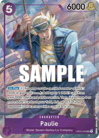 Image for Paulie (Alternate Art) (OP03-066) [Pillars of Strength] - One Piece Card Game