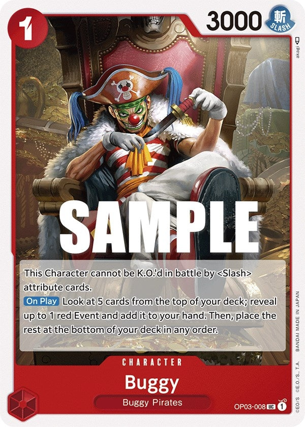 Image for Buggy (008) (OP03-008) [Pillars of Strength] - One Piece Card Game