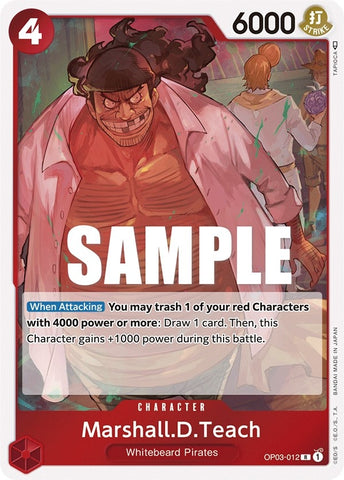 Image for Marshall.D.Teach (OP03-012) [Pillars of Strength] - One Piece Card Game