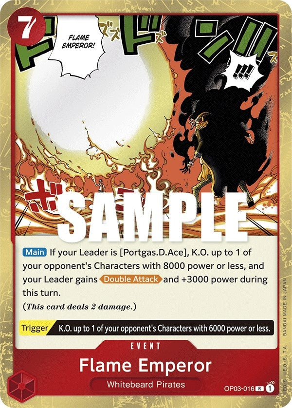 Image for Flame Emperor (OP03-016) [Pillars of Strength] - One Piece Card Game