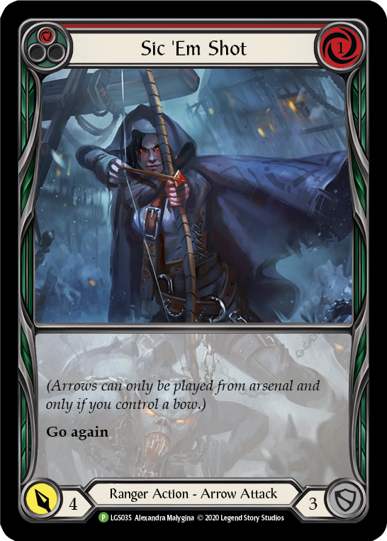 Sic 'Em Shot (Red) [LGS035] (Promo) Rainbow Foil
