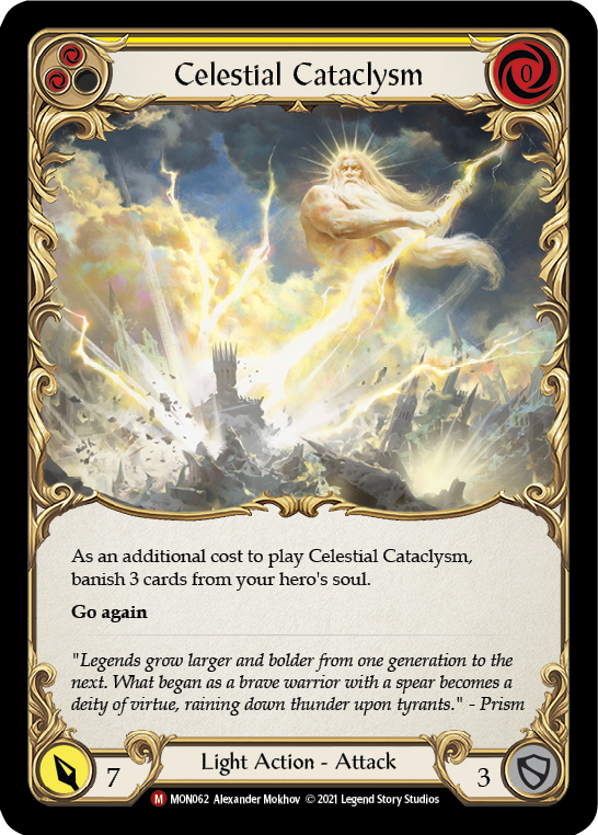 Celestial Cataclysm [MON062] (Monarch) 1st Edition Normal