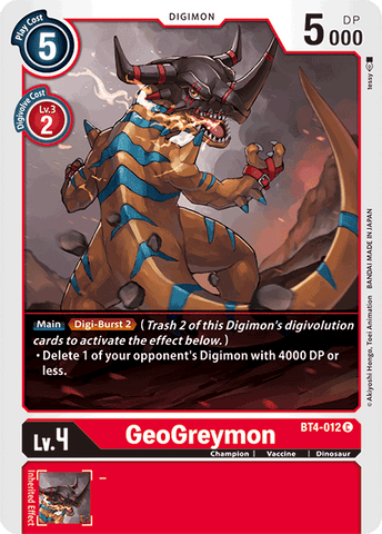 GeoGreymon [BT4-012] [Great Legend]