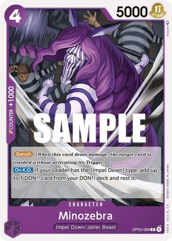 Image for Minozebra (OP03-068) [Pillars of Strength] - One Piece Card Game