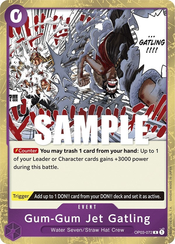 Image for Gum-Gum Jet Gatling (OP03-072) [Pillars of Strength] - One Piece Card Game