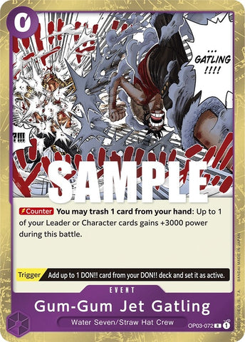 Image for Gum-Gum Jet Gatling (OP03-072) [Pillars of Strength] - One Piece Card Game