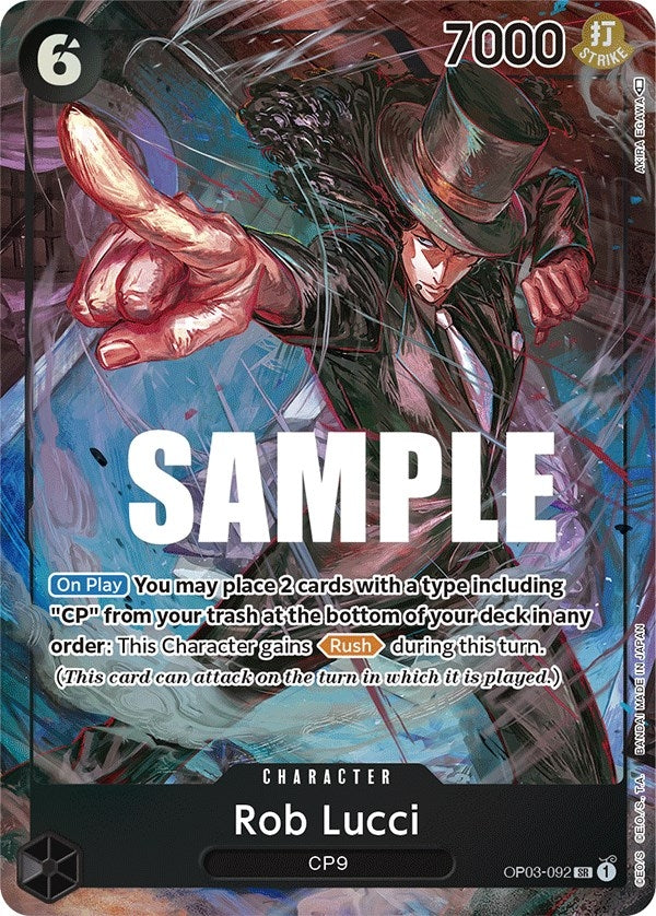 Image for Rob Lucci (092) (Alternate Art) (OP03-092) [Pillars of Strength] - One Piece Card Game