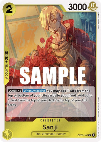 Image for Sanji (OP03-102) [Pillars of Strength] - One Piece Card Game