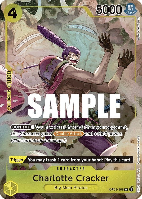Image for Charlotte Cracker (Alternate Art) (OP03-108) [Pillars of Strength] - One Piece Card Game