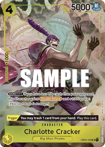Image for Charlotte Cracker (Alternate Art) (OP03-108) [Pillars of Strength] - One Piece Card Game