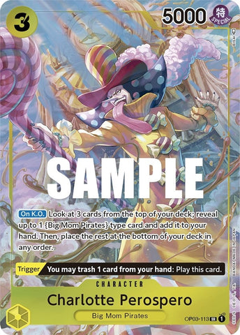 Image for Charlotte Perospero (Alternate Art) (OP03-113) [Pillars of Strength] - One Piece Card Game
