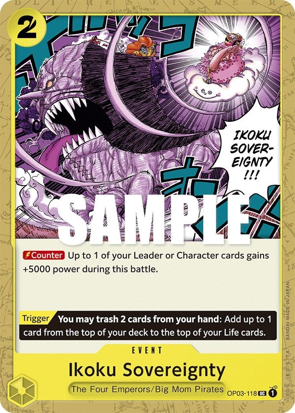 Image for Ikoku Sovereignty (OP03-118) [Pillars of Strength] - One Piece Card Game