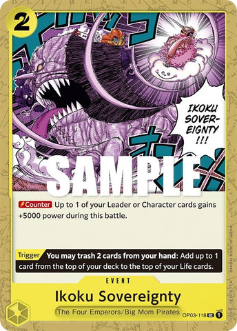 Image for Ikoku Sovereignty (OP03-118) [Pillars of Strength] - One Piece Card Game