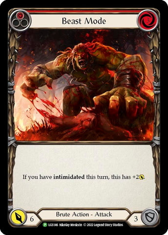 Beast Mode (Red) [LGS146] (Promo) Rainbow Foil