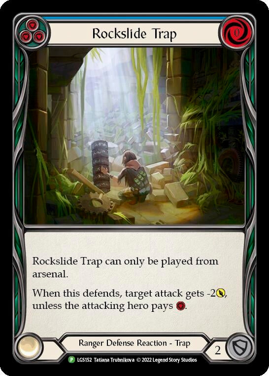 Rockslide Trap (Blue) [LGS152] (Promo) Rainbow Foil