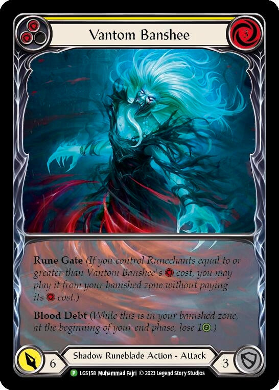 Vantom Banshee (Yellow) (Extended Art) [LGS158] (Promo) Rainbow Foil