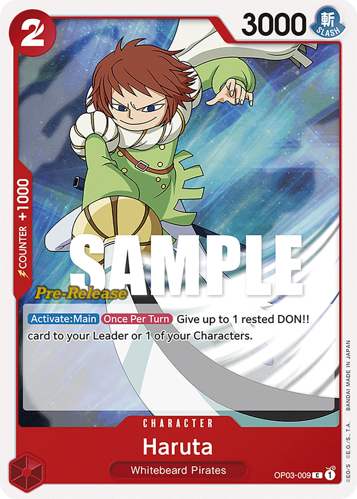 Image for Haruta (OP03-009) [Pillars of Strength Pre-Release Cards] - One Piece Card Game