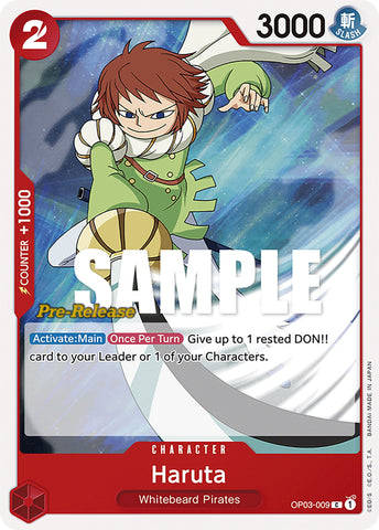 Image for Haruta (OP03-009) [Pillars of Strength Pre-Release Cards] - One Piece Card Game