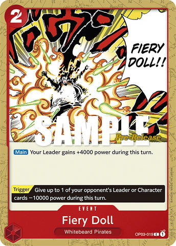 Fiery Doll (OP03-019) [Pillars of Strength Pre-Release Cards]