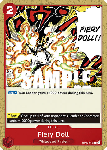 Image for Fiery Doll (OP03-019) [Pillars of Strength Pre-Release Cards] - One Piece Card Game