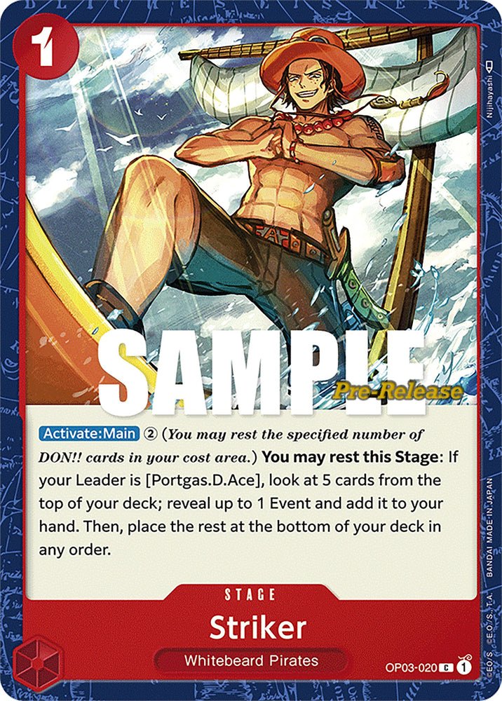 Image for Striker (OP03-020) [Pillars of Strength Pre-Release Cards] - One Piece Card Game