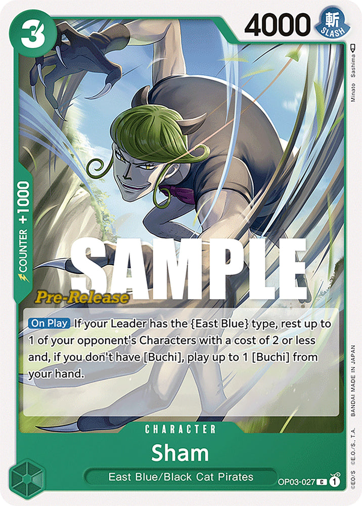 Image for Sham (OP03-027) [Pillars of Strength Pre-Release Cards] - One Piece Card Game