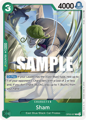 Image for Sham (OP03-027) [Pillars of Strength Pre-Release Cards] - One Piece Card Game