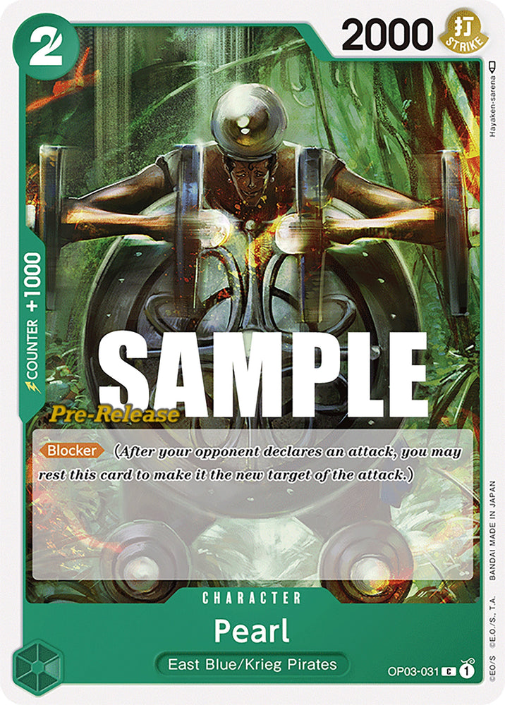 Image for Pearl (OP03-031) [Pillars of Strength Pre-Release Cards] - One Piece Card Game
