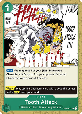 Image for Tooth Attack (OP03-037) [Pillars of Strength Pre-Release Cards] - One Piece Card Game