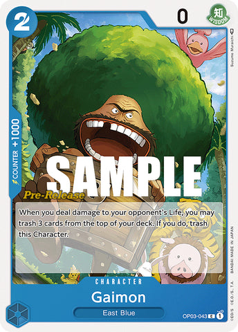 Gaimon (OP03-043) [Pillars of Strength Pre-Release Cards]