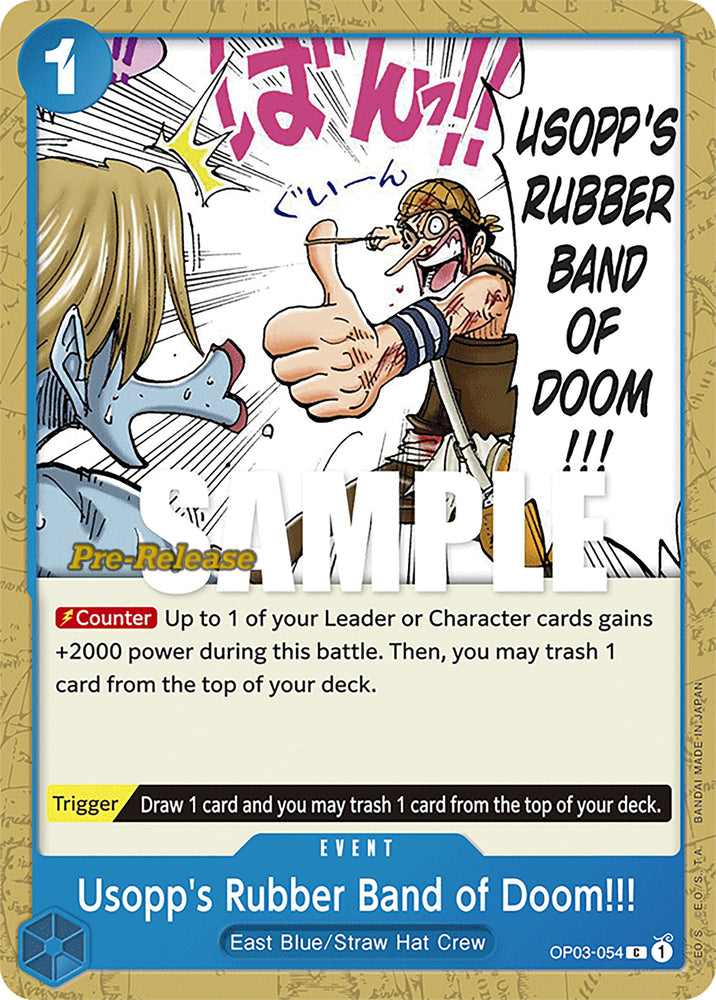 Usopp's Rubber Band of Doom!!! (OP03-054) [Pillars of Strength Pre-Release Cards]
