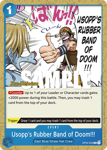 Usopp's Rubber Band of Doom!!! (OP03-054) [Pillars of Strength Pre-Release Cards]