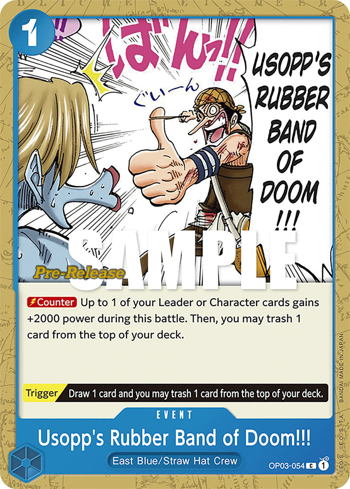 Image for Usopp's Rubber Band of Doom!!! (OP03-054) [Pillars of Strength Pre-Release Cards] - One Piece Card Game
