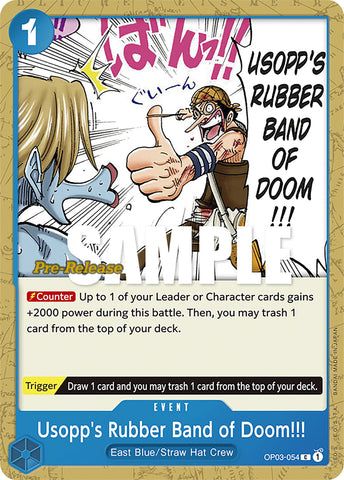 Image for Usopp's Rubber Band of Doom!!! (OP03-054) [Pillars of Strength Pre-Release Cards] - One Piece Card Game