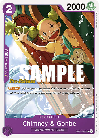 Chimney & Gonbe (OP03-065) [Pillars of Strength Pre-Release Cards]