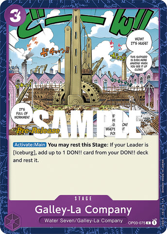 Galley-La Company (OP03-075) [Pillars of Strength Pre-Release Cards]